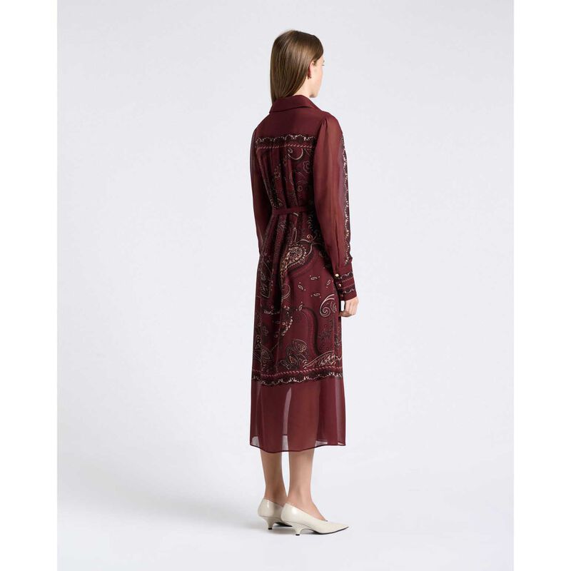 Cue Baroque Paisley Georgette Midi Dress image number 1